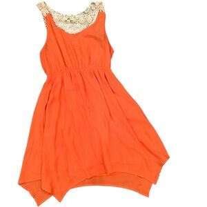 Ya LosAngeles Sleeveless Orange Dress Size Large
